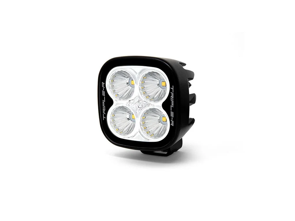 00U25-US-B – TRIPLERLIGHT Work Light, 3.14 Inch Square Pedestal Mount 25 Watts 4050 Raw Lumens 1.6 AMP At 14.4 Volts ...